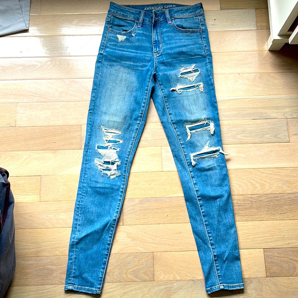 american eagle super stretch skinny jeans
